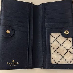 KATE SPADE Blue zipper wallet